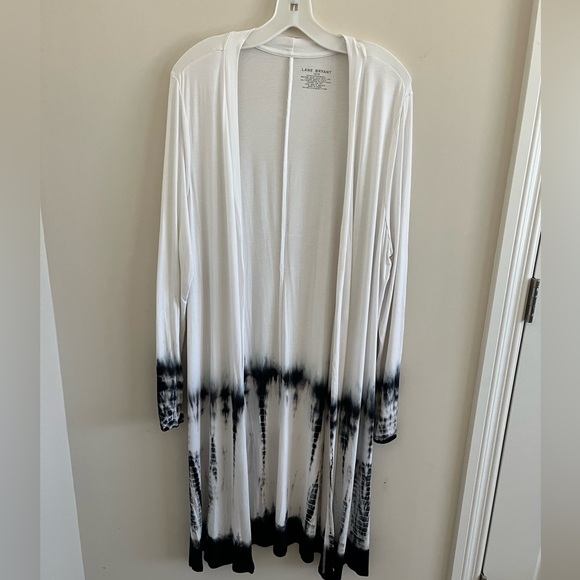 Lane Bryant white & black over-piece - Picture 1 of 4